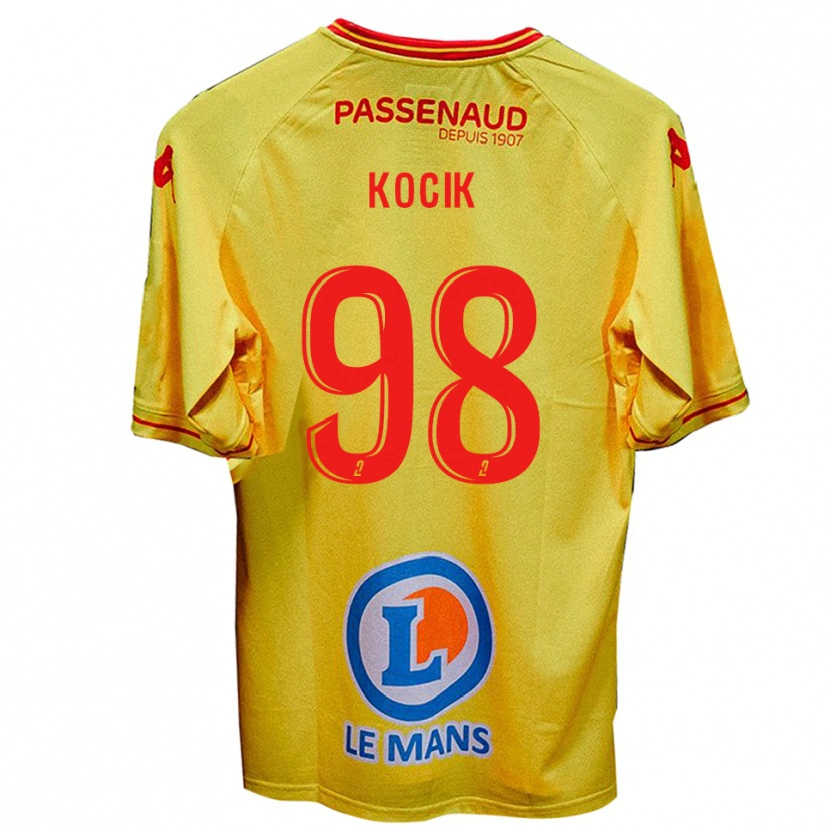 Danxen Mulher Camisola Nicolas Kocik #98 Amarelo Alternativa 2025/26 Camisa Brasil