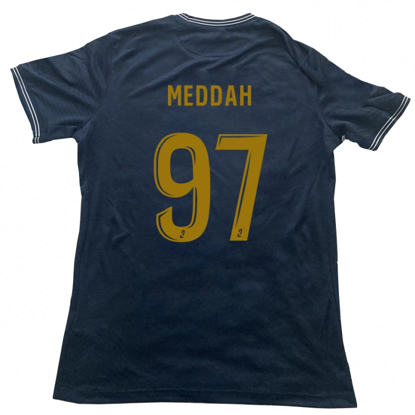 Danxen Mulher Camisola Daylam Meddah #97 Azul Marinho Dourado Alternativa 2025/26 Camisa Brasil