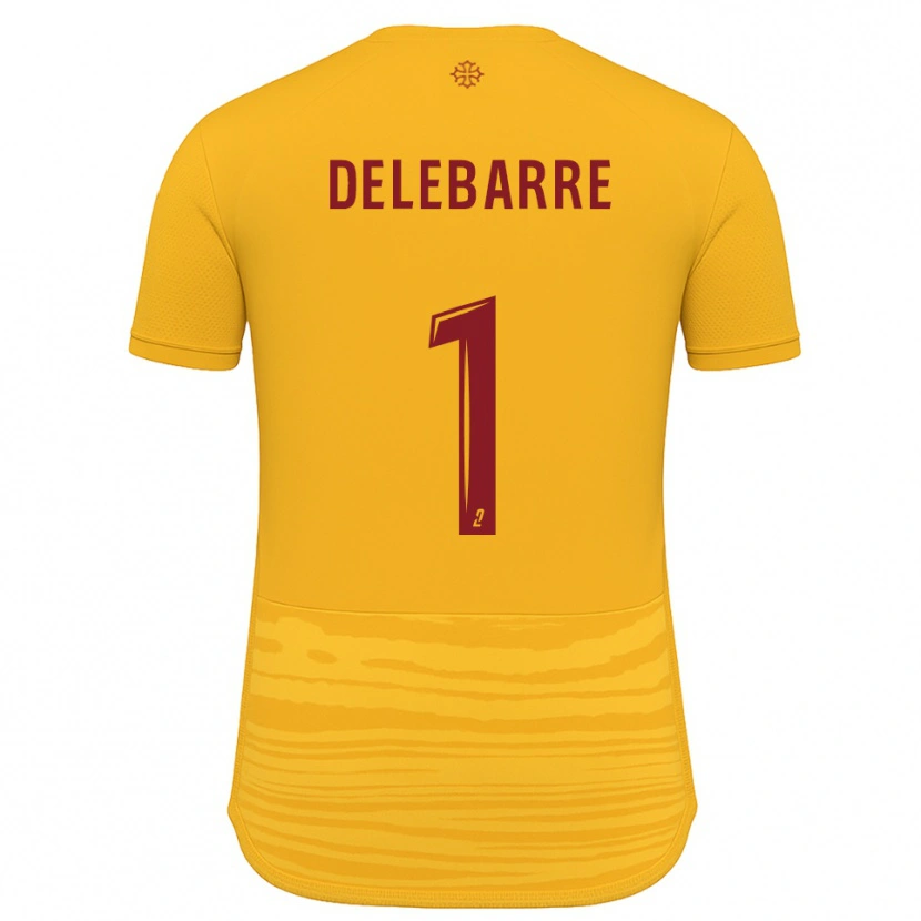 Danxen Mulher Camisola Mathis Delebarre #1 Laranja Borgonha Alternativa 2025/26 Camisa Brasil