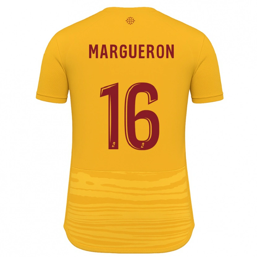Danxen Mulher Camisola Lucas Margueron #16 Laranja Borgonha Alternativa 2025/26 Camisa Brasil