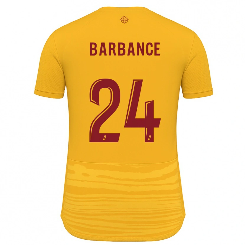 Danxen Mulher Camisola Solène Barbance #24 Laranja Borgonha Alternativa 2025/26 Camisa Brasil