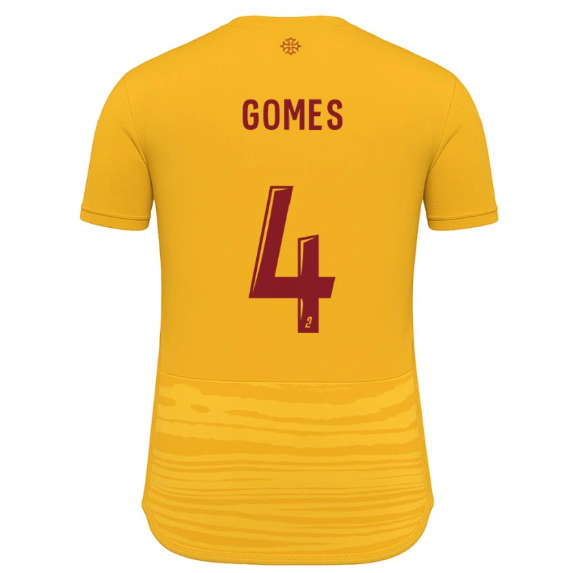 Danxen Mulher Camisola Paul Gomes #4 Laranja Borgonha Alternativa 2025/26 Camisa Brasil
