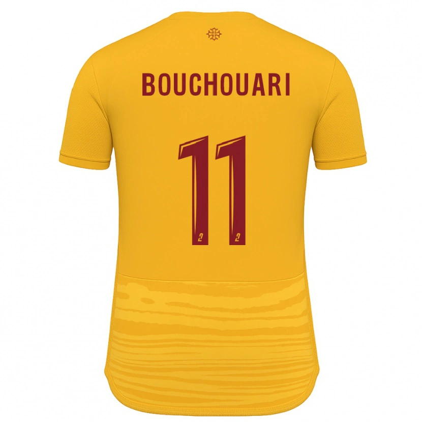Danxen Mulher Camisola Mohamed Bouchouari #11 Laranja Borgonha Alternativa 2025/26 Camisa Brasil