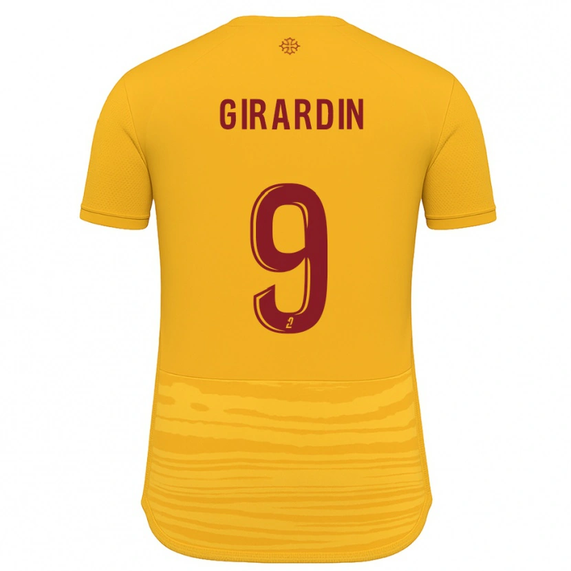 Danxen Mulher Camisola Isaiah Girardin #9 Laranja Borgonha Alternativa 2025/26 Camisa Brasil