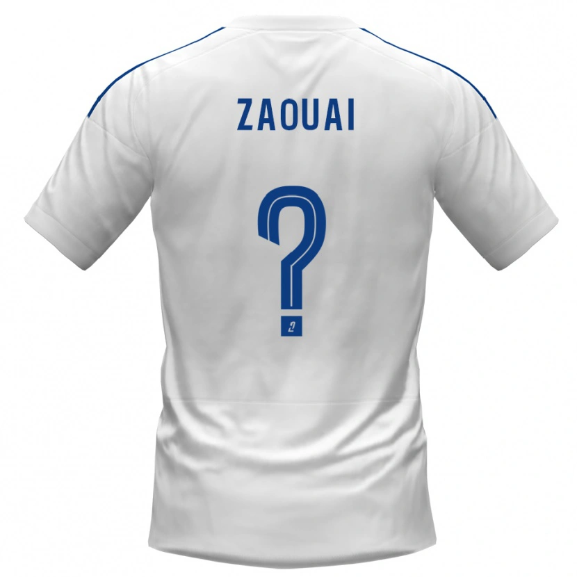 Danxen Mulher Camisola Alexandre Zaouai #0 Branco Azul Alternativa 2025/26 Camisa Brasil