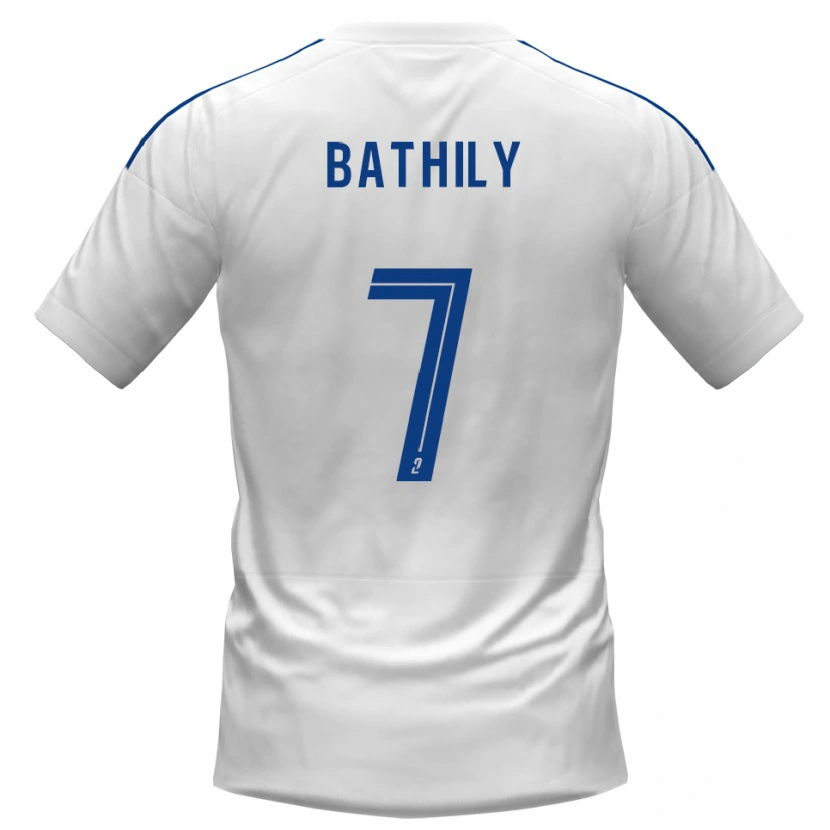 Danxen Mulher Camisola Yahya Bathily #7 Branco Azul Alternativa 2025/26 Camisa Brasil