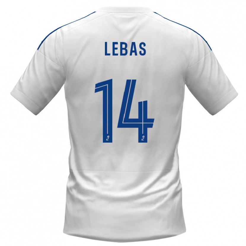 Danxen Mulher Camisola Victor Lebas #14 Branco Azul Alternativa 2025/26 Camisa Brasil