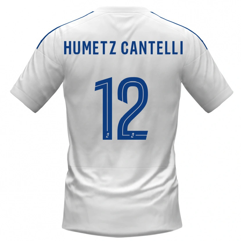 Danxen Mulher Camisola Ange Humetz Cantelli #12 Branco Azul Alternativa 2025/26 Camisa Brasil