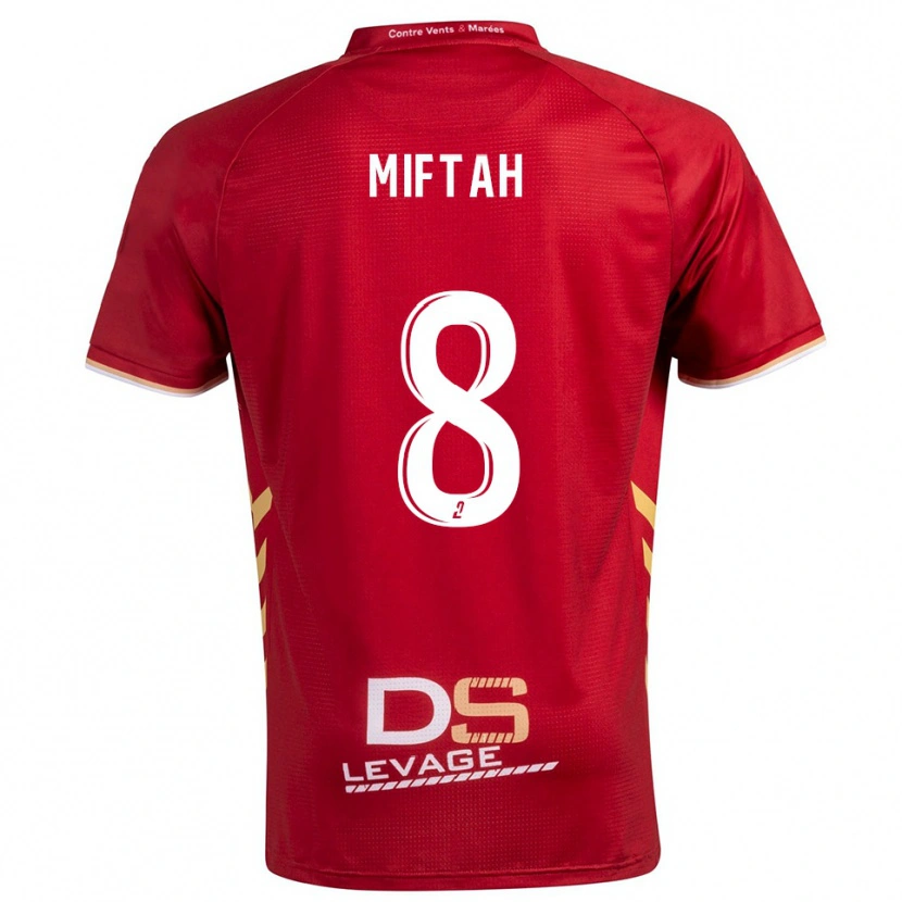 Danxen Mulher Camisola Louka Miftah #8 Borgonha Dourado Alternativa 2025/26 Camisa Brasil
