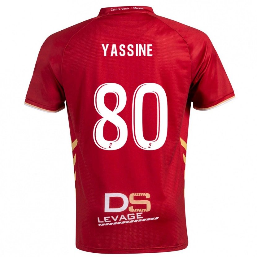 Danxen Mulher Camisola Gessime Yassine #80 Borgonha Dourado Alternativa 2025/26 Camisa Brasil