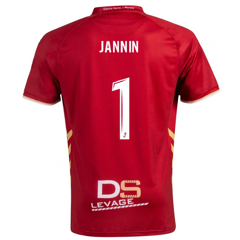 Danxen Mulher Camisola Elouann Jannin #1 Borgonha Dourado Alternativa 2025/26 Camisa Brasil