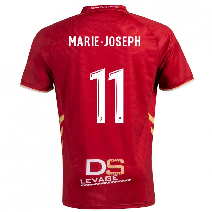 Danxen Mulher Camisola Thomas Marie-Joseph #11 Borgonha Dourado Alternativa 2025/26 Camisa Brasil