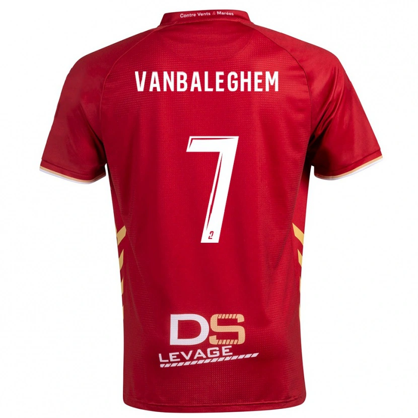 Danxen Mulher Camisola Martin Vanbaleghem #7 Borgonha Dourado Alternativa 2025/26 Camisa Brasil