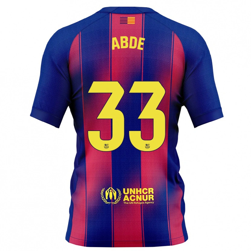 Danxen Criança Camisola Ez Abde #33 Azul Vermelho Principal 2025/26 Camisa Brasil