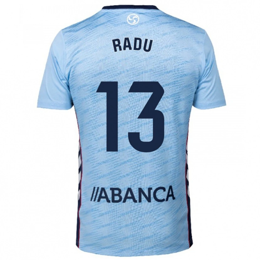Danxen Criança Camisola Ionuț Radu #13 Azul Celeste Vermelho Principal 2025/26 Camisa Brasil