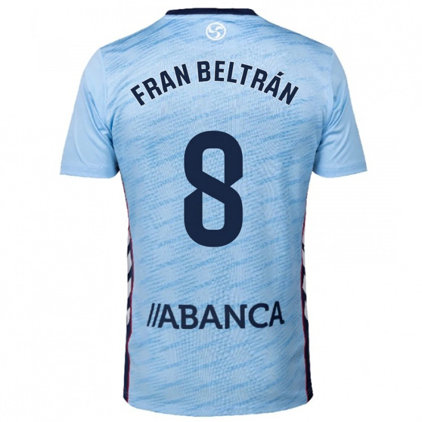 Danxen Criança Camisola Fran Beltrán #8 Azul Celeste Vermelho Principal 2025/26 Camisa Brasil