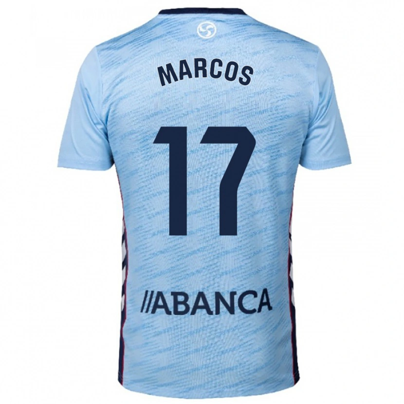 Danxen Criança Camisola Óscar Marcos #17 Azul Celeste Vermelho Principal 2025/26 Camisa Brasil