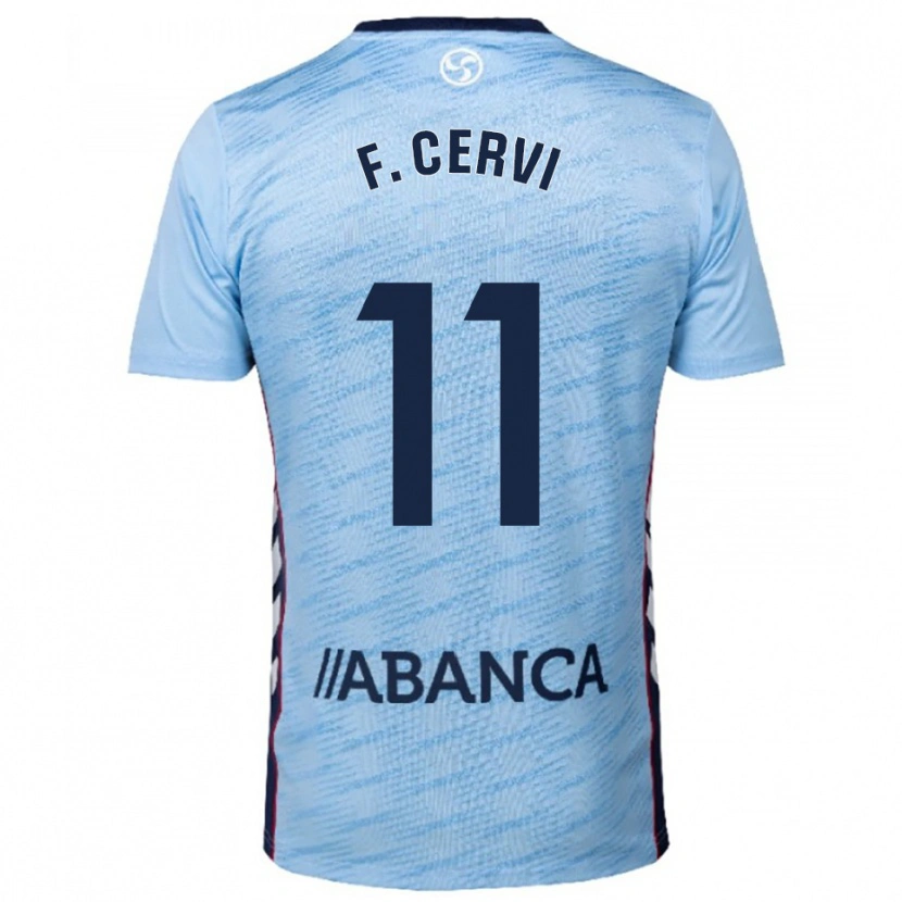 Danxen Criança Camisola Franco Cervi #11 Azul Celeste Vermelho Principal 2025/26 Camisa Brasil