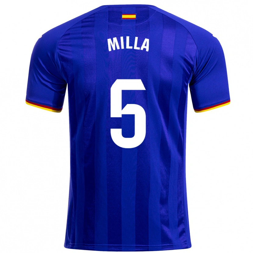 Danxen Criança Camisola Luis Milla #5 Azul Vermelho Amarelo Principal 2025/26 Camisa Brasil