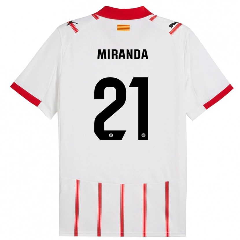 Danxen Criança Camisola Adri Miranda #21 Branco Vermelho Principal 2025/26 Camisa Brasil