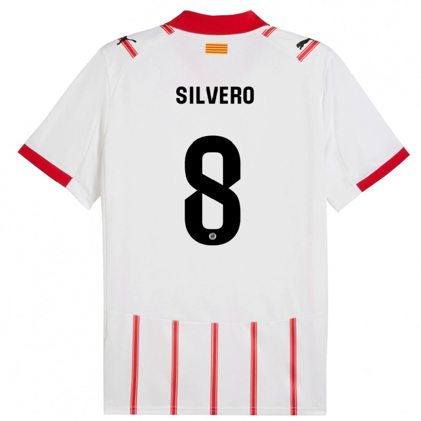 Danxen Criança Camisola Pol Silvero #8 Branco Vermelho Principal 2025/26 Camisa Brasil