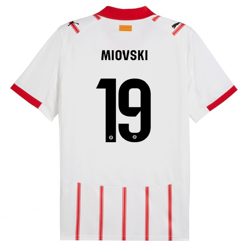 Danxen Criança Camisola Bojan Miovski #19 Branco Vermelho Principal 2025/26 Camisa Brasil
