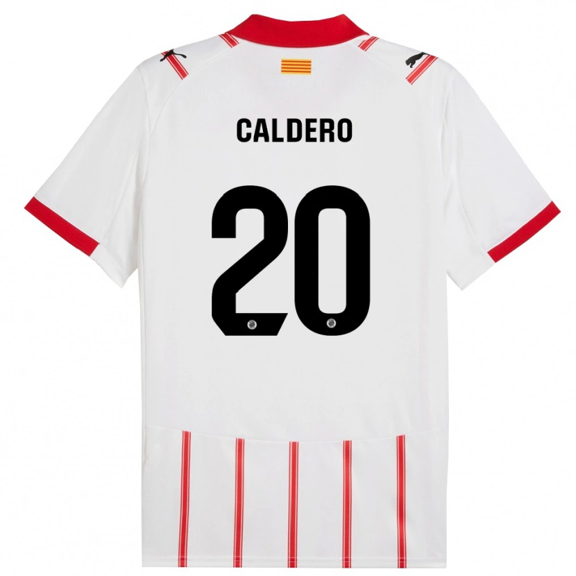 Danxen Criança Camisola Nil Calderó #20 Branco Vermelho Principal 2025/26 Camisa Brasil