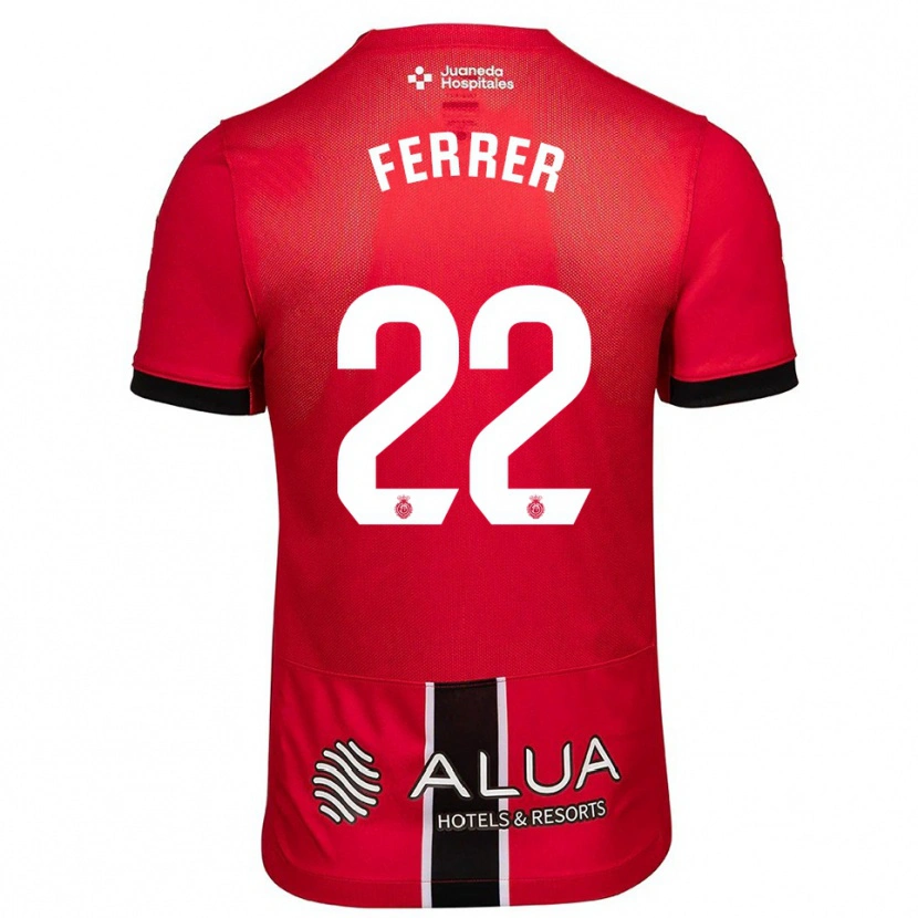 Danxen Criança Camisola David Ferrer #22 Vermelho Preto Principal 2025/26 Camisa Brasil
