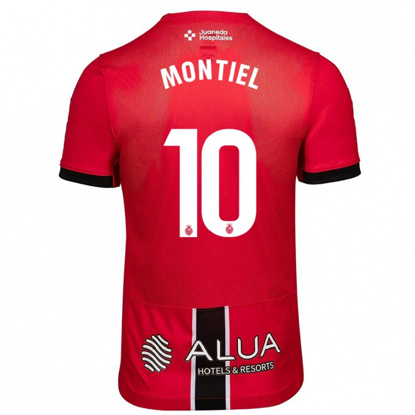 Danxen Criança Camisola Luis Montiel #10 Vermelho Preto Principal 2025/26 Camisa Brasil