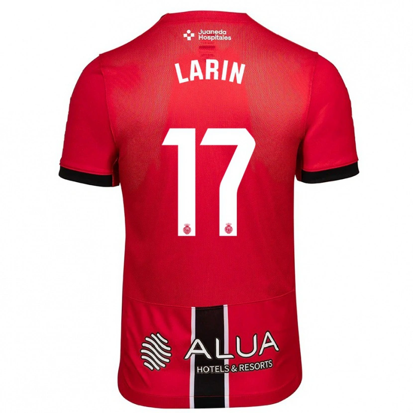 Danxen Criança Camisola Cyle Larin #17 Vermelho Preto Principal 2025/26 Camisa Brasil