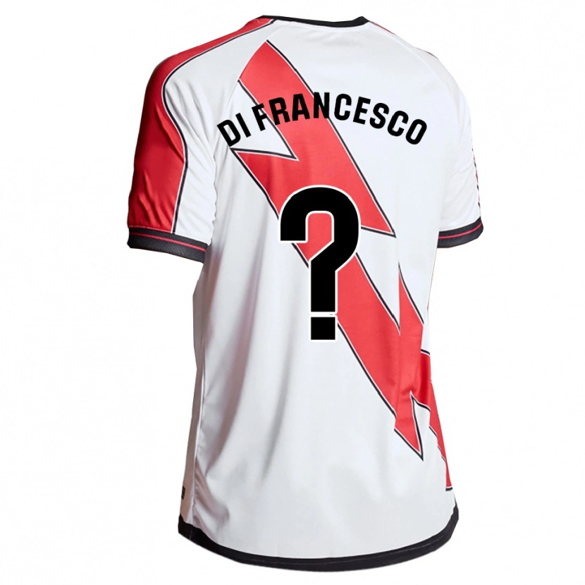 Danxen Criança Camisola Daniel Di Francesco #0 Branco Vermelho Principal 2025/26 Camisa Brasil