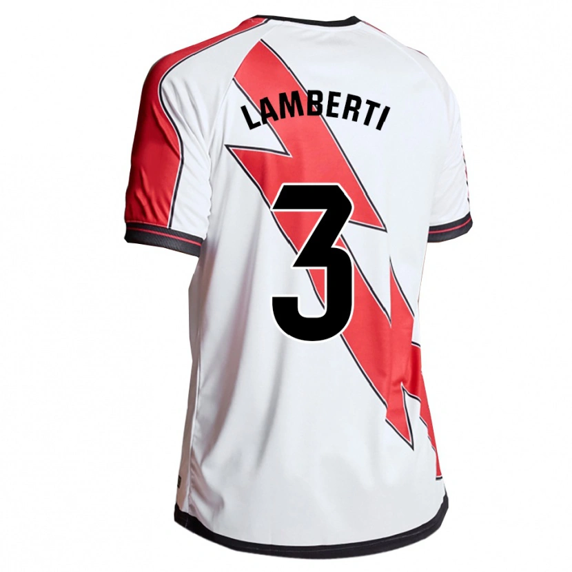 Danxen Criança Camisola Luca Lamberti #3 Branco Vermelho Principal 2025/26 Camisa Brasil