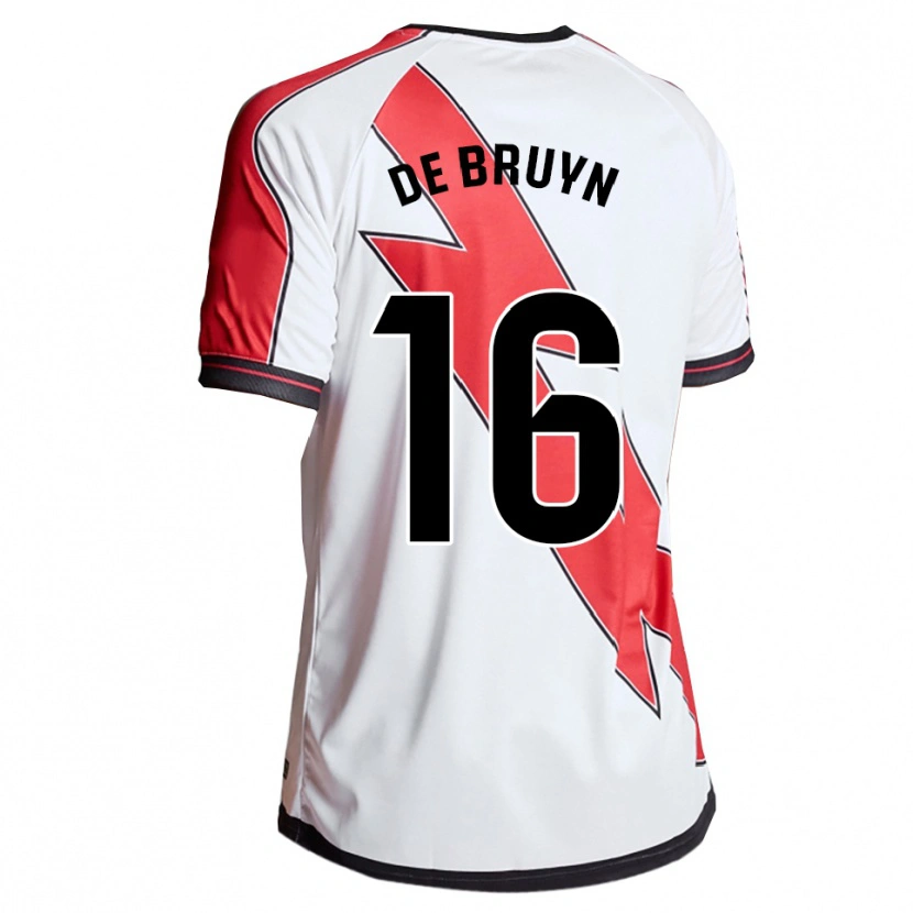 Danxen Criança Camisola Glenn De Bruyn #16 Branco Vermelho Principal 2025/26 Camisa Brasil