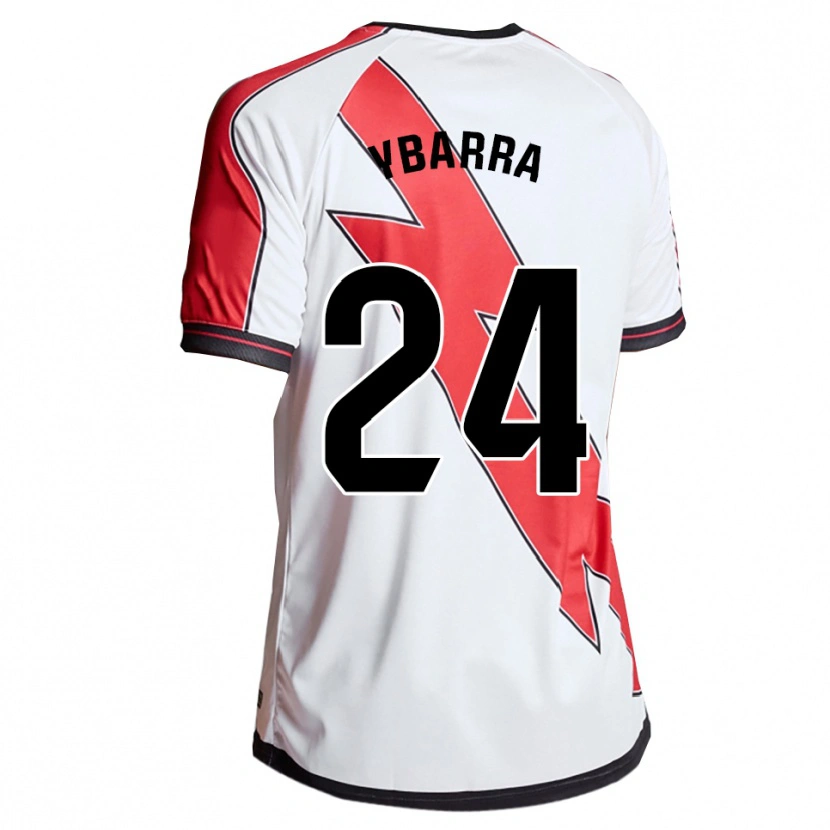 Danxen Criança Camisola Juan Ybarra #24 Branco Vermelho Principal 2025/26 Camisa Brasil