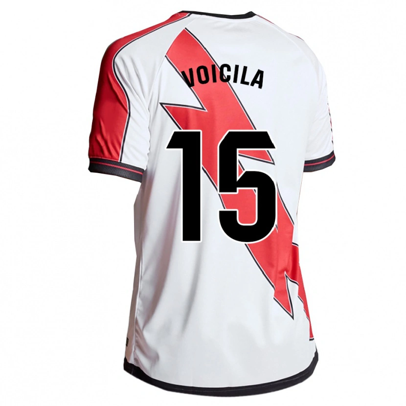 Danxen Criança Camisola Daniel Voicilă #15 Branco Vermelho Principal 2025/26 Camisa Brasil