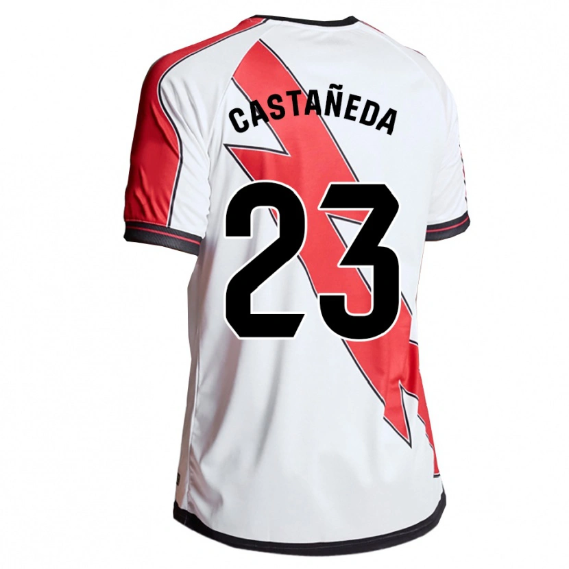 Danxen Criança Camisola Ana Sofía Castañeda Giraldo #23 Branco Vermelho Principal 2025/26 Camisa Brasil