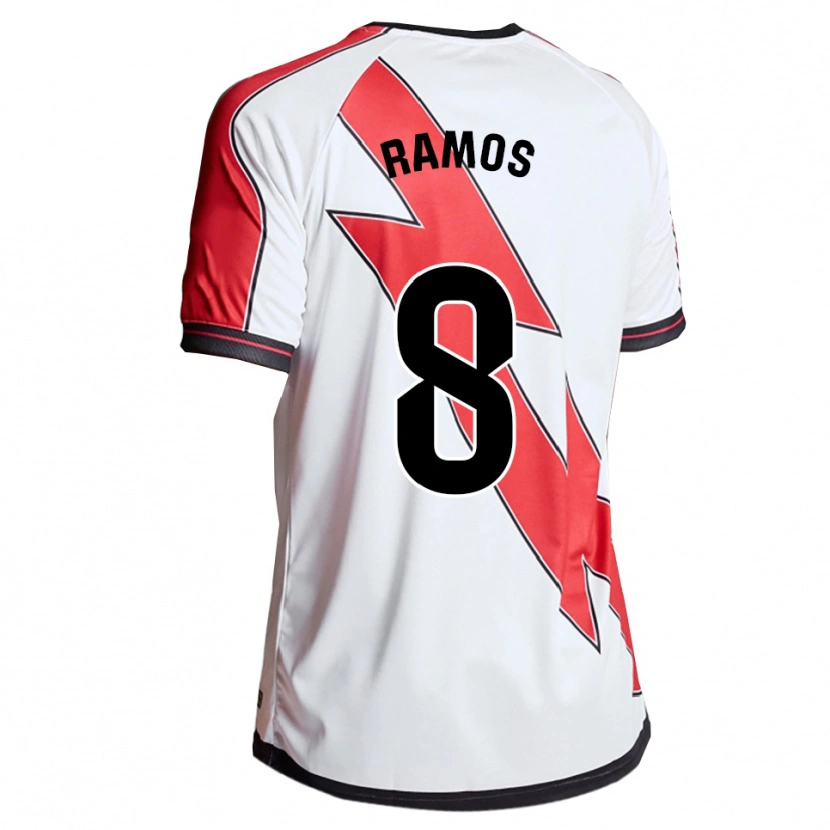 Danxen Criança Camisola Iván Ramos #8 Branco Vermelho Principal 2025/26 Camisa Brasil