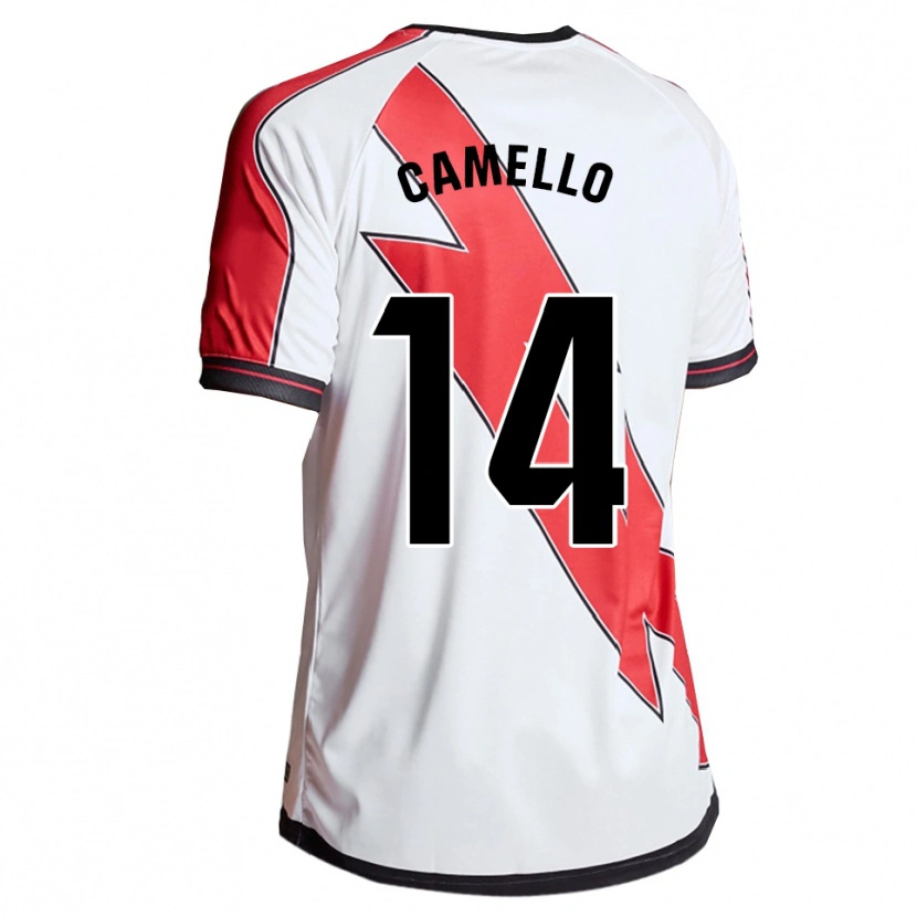 Danxen Criança Camisola Sergio Camello #14 Branco Vermelho Principal 2025/26 Camisa Brasil