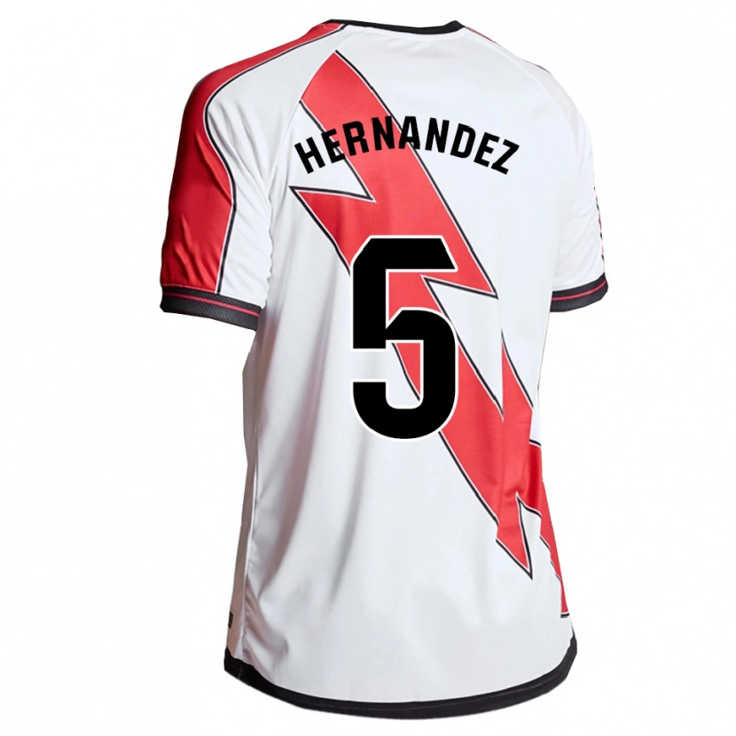 Danxen Criança Camisola Aridane Hernández #5 Branco Vermelho Principal 2025/26 Camisa Brasil