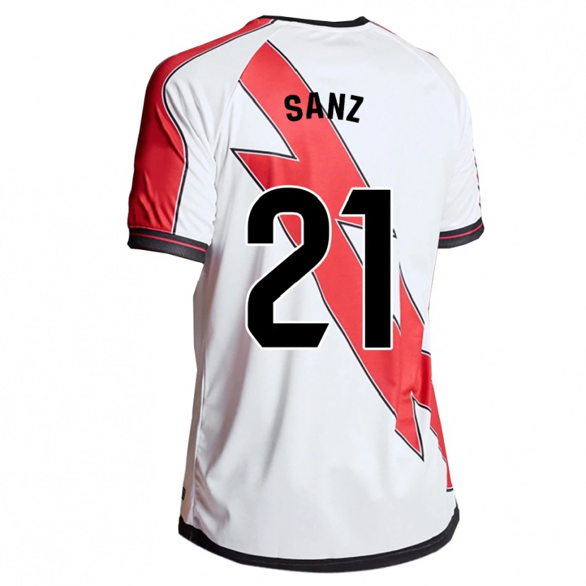 Danxen Criança Camisola Luismi Sanz #21 Branco Vermelho Principal 2025/26 Camisa Brasil