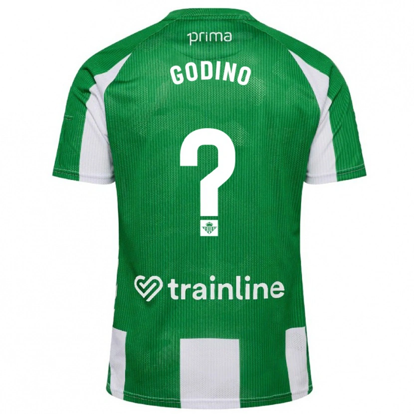 Danxen Criança Camisola Eugenio Godino #0 Verde Branco Principal 2025/26 Camisa Brasil
