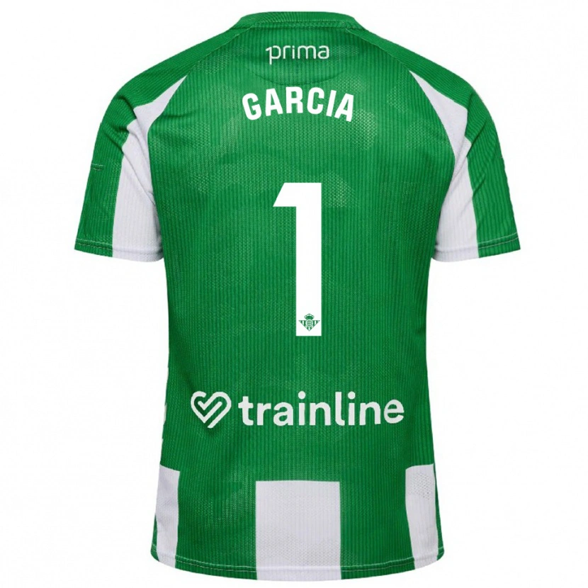 Danxen Criança Camisola Germán García #1 Verde Branco Principal 2025/26 Camisa Brasil