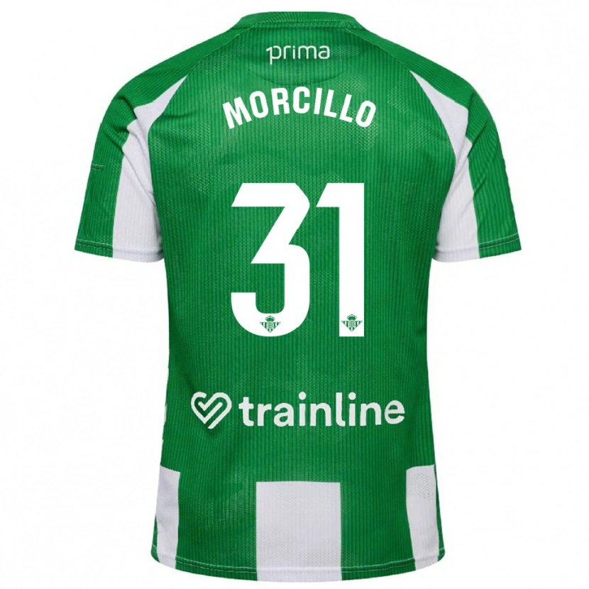 Danxen Criança Camisola Ana Morcillo #31 Verde Branco Principal 2025/26 Camisa Brasil