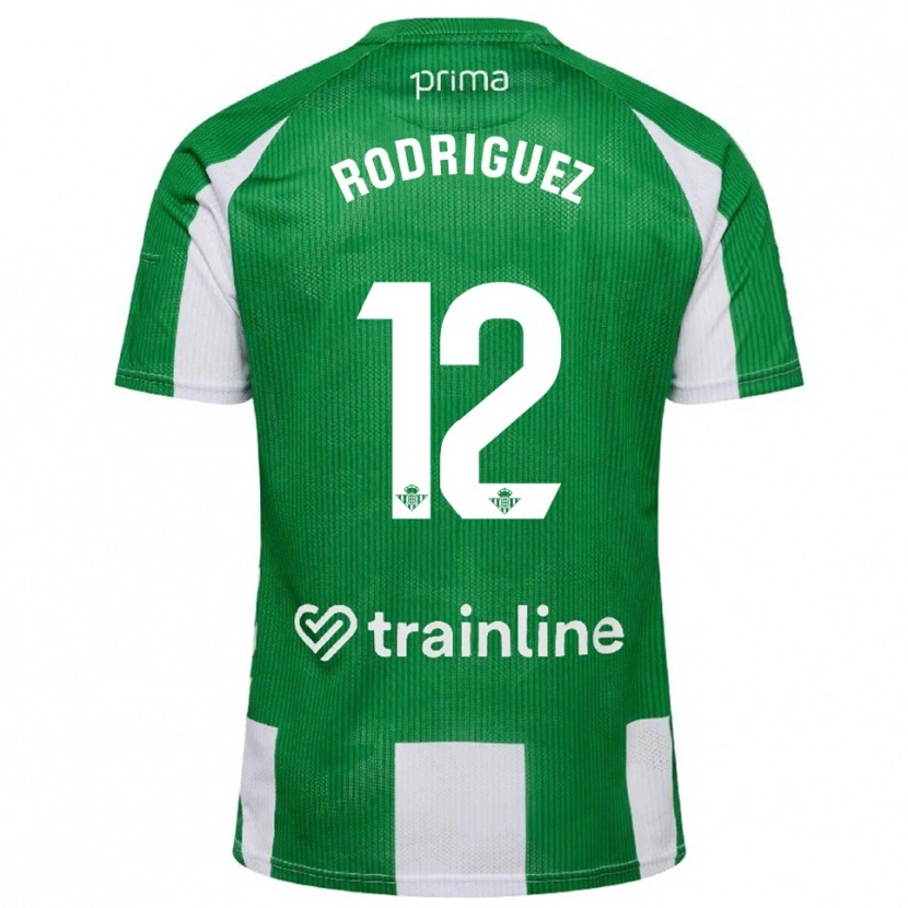Danxen Criança Camisola Ricardo Rodríguez #12 Verde Branco Principal 2025/26 Camisa Brasil