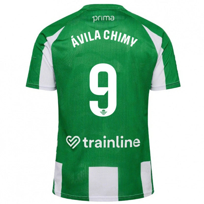 Danxen Criança Camisola Chimy Ávila #9 Verde Branco Principal 2025/26 Camisa Brasil