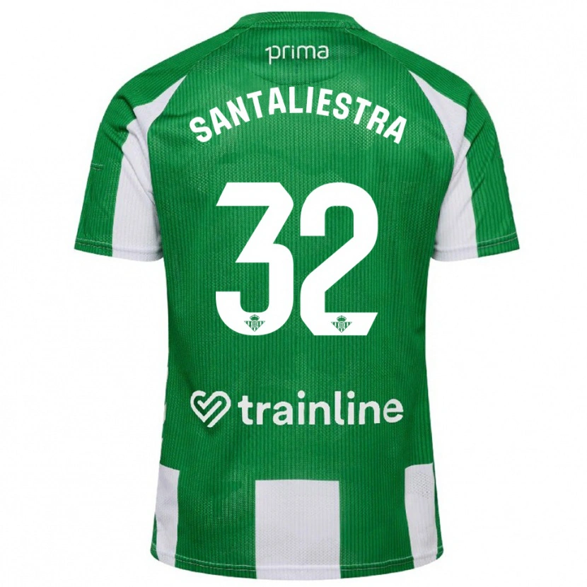 Danxen Criança Camisola Carla Santaliestra #32 Verde Branco Principal 2025/26 Camisa Brasil