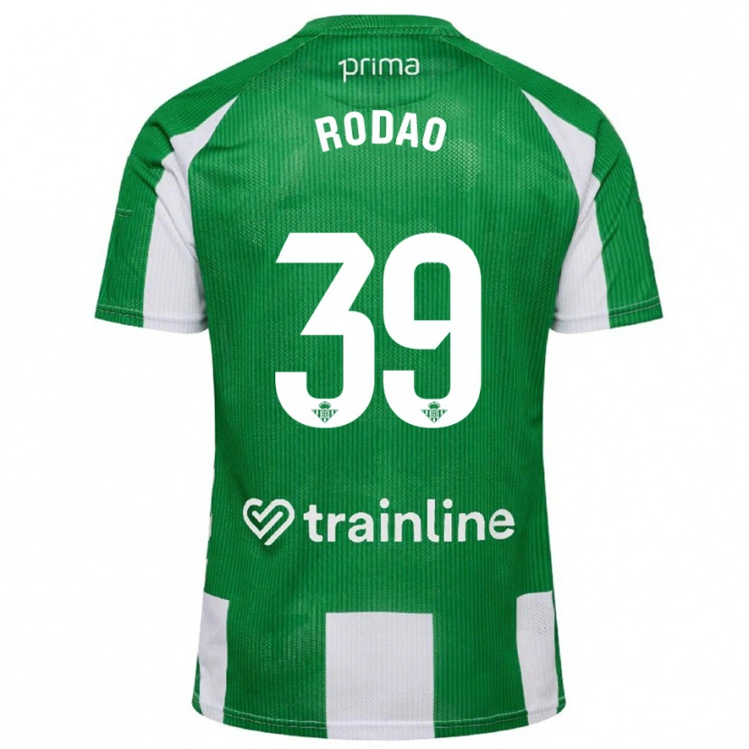 Danxen Criança Camisola Alba Rodao #39 Verde Branco Principal 2025/26 Camisa Brasil