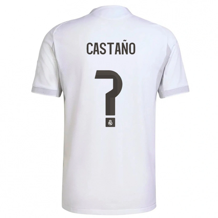 Danxen Criança Camisola Alejandro Castaño #0 Branco Amarelo Principal 2025/26 Camisa Brasil