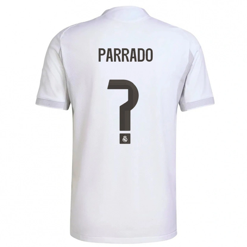 Danxen Criança Camisola Diego Parrado #0 Branco Amarelo Principal 2025/26 Camisa Brasil