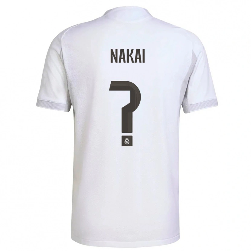 Danxen Criança Camisola Takuhiro Nakai #0 Branco Amarelo Principal 2025/26 Camisa Brasil